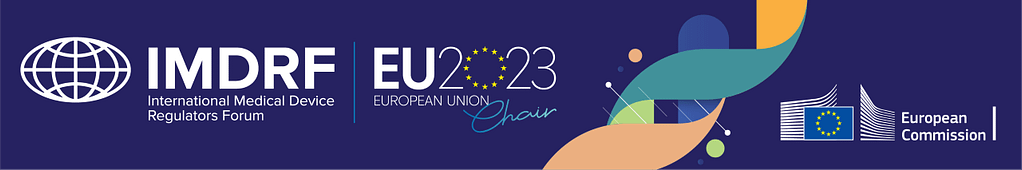 logo IMDRF chaired by EU in 2023