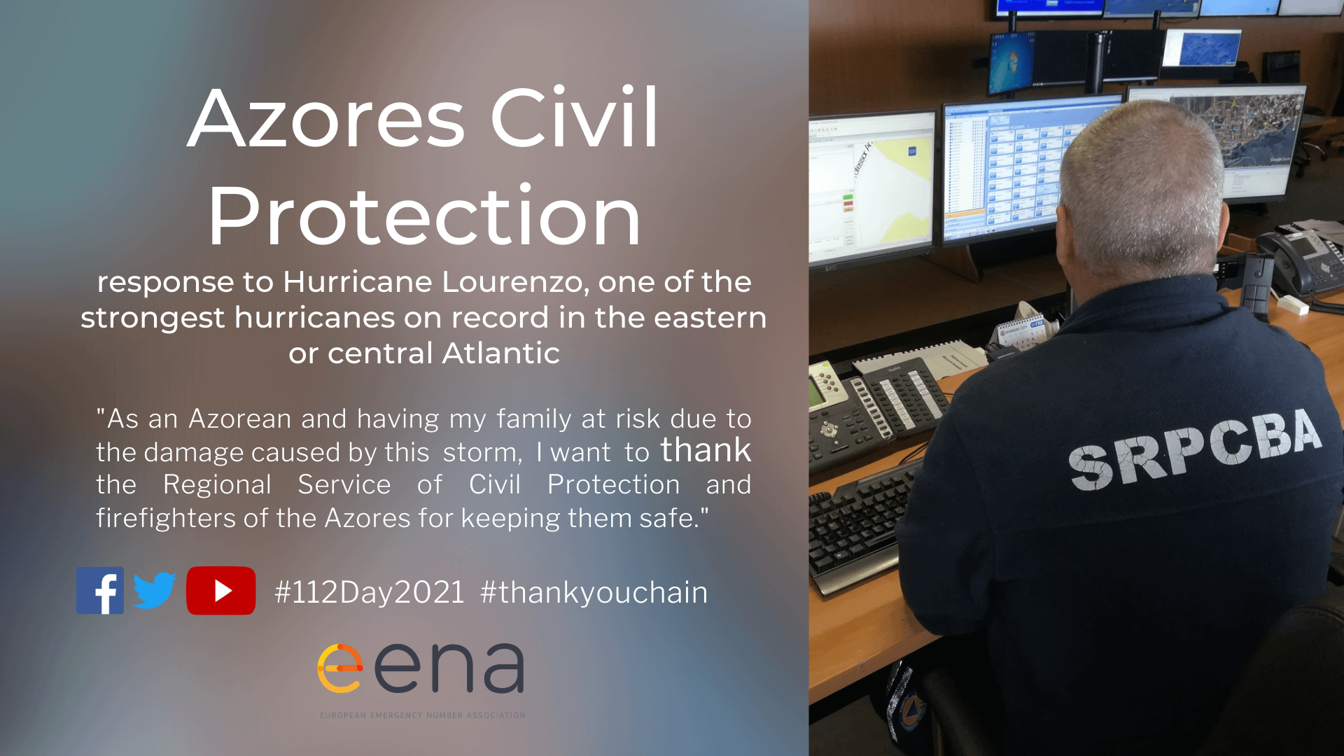 Citizen thanks the Azores Civil Protection