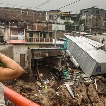 Daños causados por la Tormenta Tropical Amanda en El Salvador. PMA-Mauricio Martinez