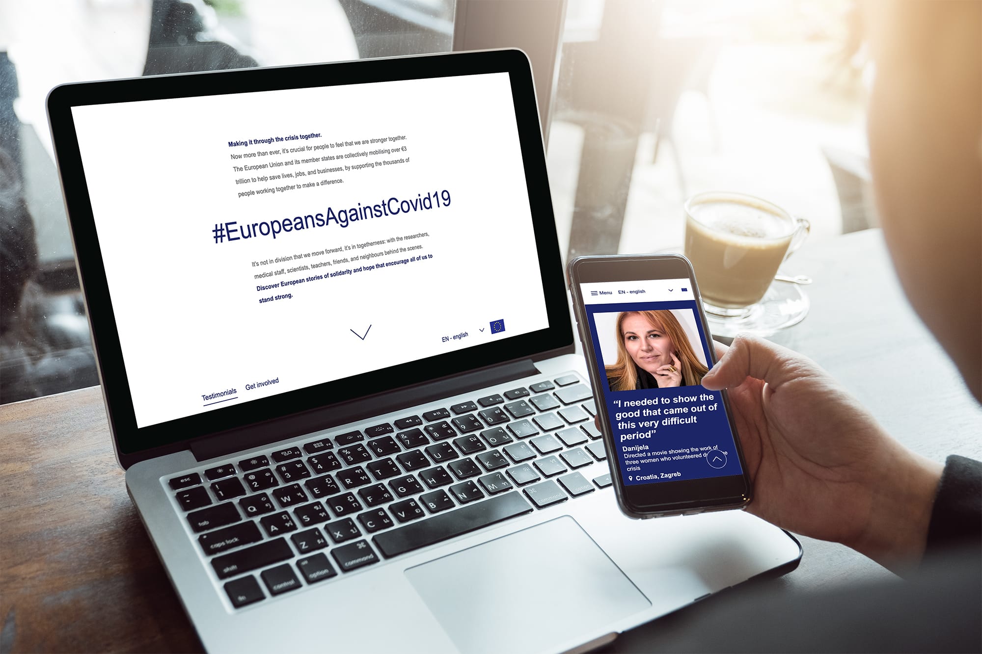 Europeans against COVID - content by Fastlane EU digital agency